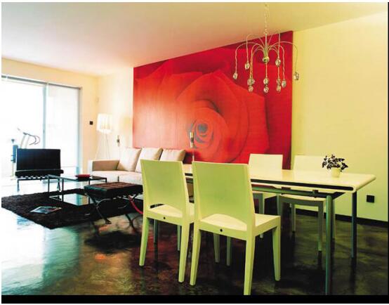 沙发和餐桌同时在客厅 小户型沙发餐桌摆放一体效果图5