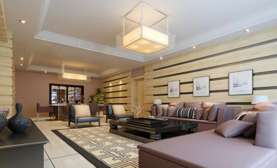 大客厅沙发背景墙效果图 大气豪华的大户型沙发背景墙你喜欢吗？3