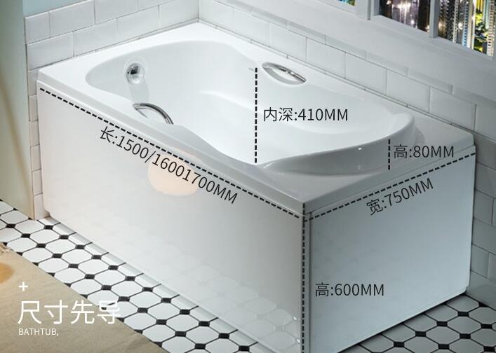 家用浴缸尺寸一般多大合适？常见家用浴缸尺寸汇总