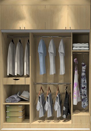 8套衣柜内部合理设计图 衣柜这么设计拿衣服方便多了！8