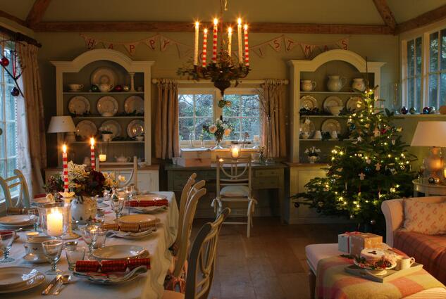 九张美式圣诞节家庭室内装修效果图让您有美式圣诞节气氛