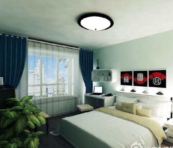 北京天通苑西三区二居室78平白色现代简约卧室装修效果图