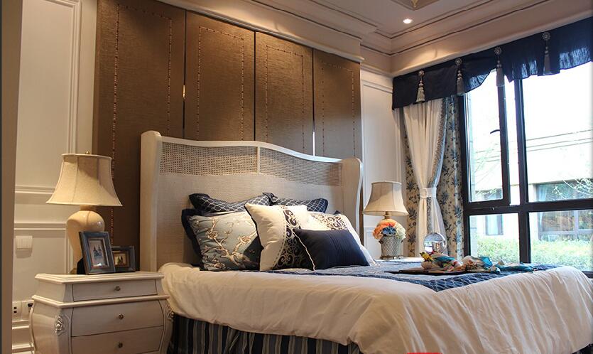 丹东瑞阳家园30平米卧室推拉式窗户卧室多层吊顶效果图