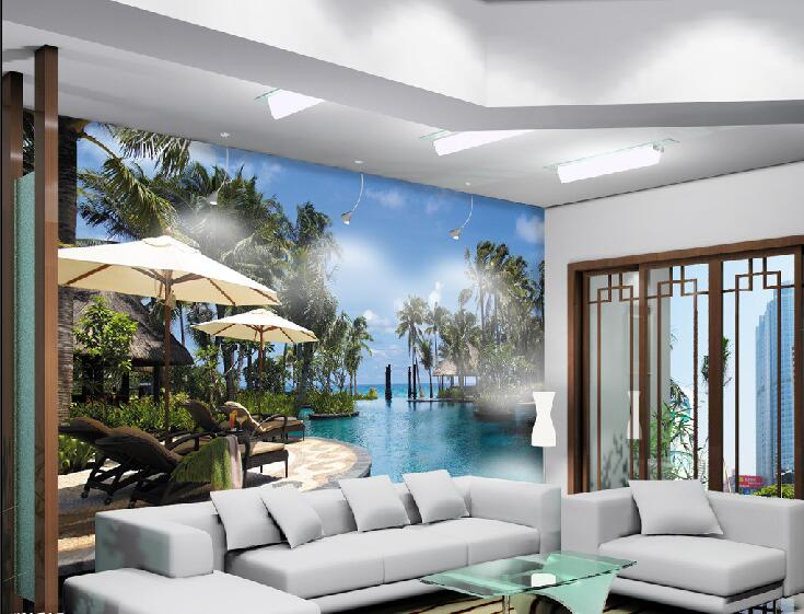 吉林碧桂园简约客厅3D沙发背景画白色方形沙发玻璃茶几效果图